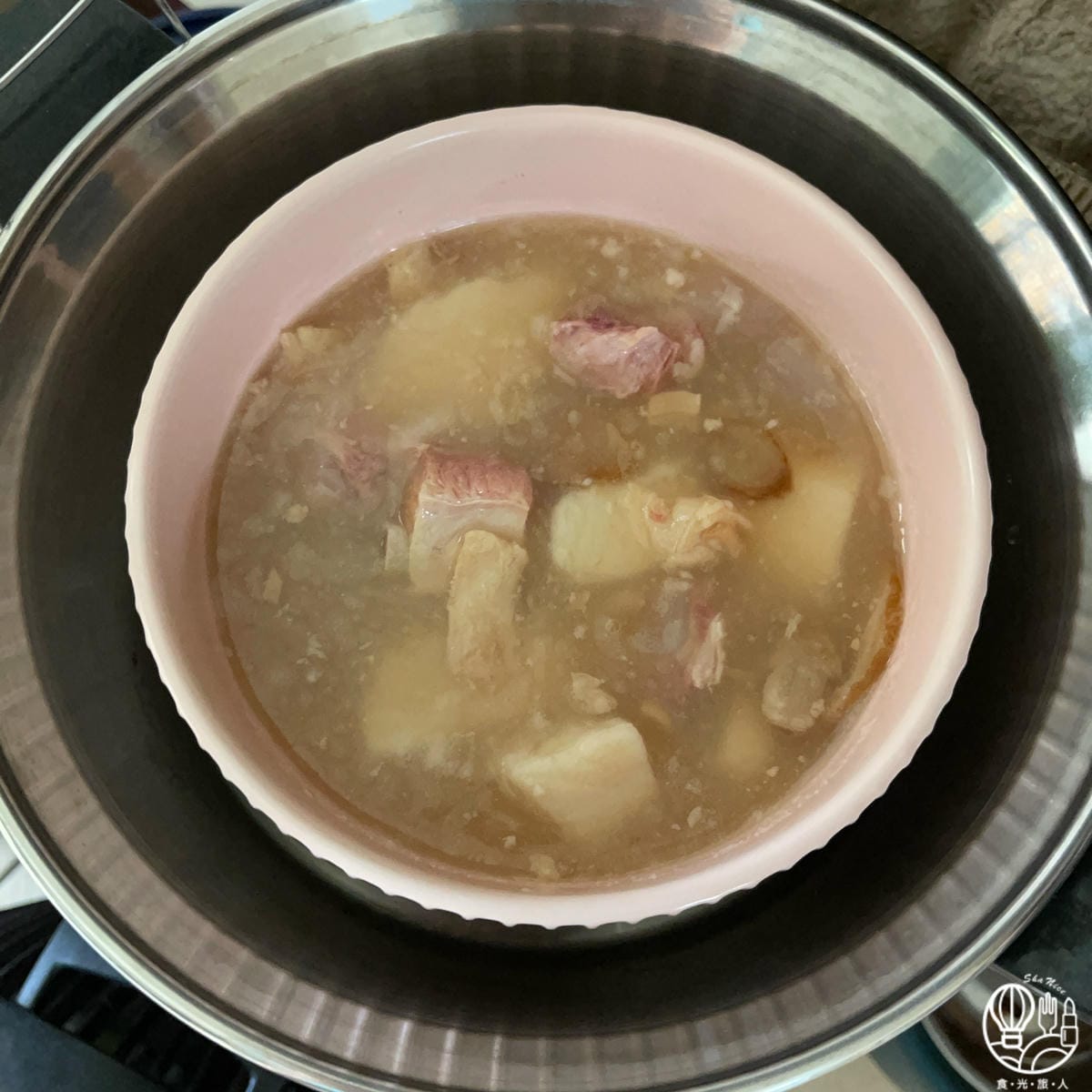 和秋美食-干貝山藥燉排骨｜紅豆紫米露5.JPG