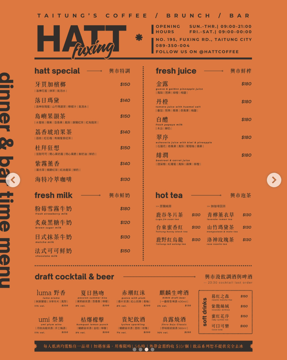 【台東早午餐約會|海特興市hatt fuxing】海特咖啡2號店 新品甜點超美味 - 第8張圖 【台東早午餐約會|海特興市hatt fuxing】海特咖啡2號店 新品甜點超美味